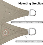 LOVE STORY Right Triangle 5'x7'x8.6' Waterproof Sun Shade Sail Canopy UV Block - Image 3