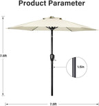 Simple Deluxe 9' Patio Umbrella Outdoor Table Market Yard Umbrella - Image 2