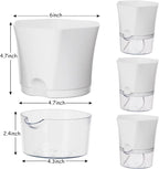 KIMCHOMERSE Self Watering Plant Pots, 6 Inch Orchid Pots, 3 Pack Flowers Pot - Image 2