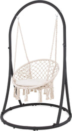 SUNCREAT Hammock Chair with Stand Included, Heavy Duty Hanging Chair with Stand - Image 3