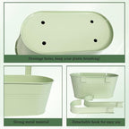 Balcony Hanging Planters Flower Pots, Fence Pot Hanging Plant Holders - Image 4