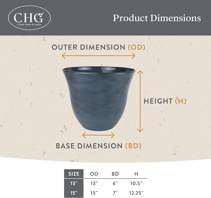 Classic Home and Garden Honeysuckle Resin Planters - Image 5