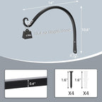 Gtongoko 2 Pack 14 Inch Plant Hangers Outdoor Metal, Plant Hooks - Image 2