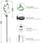 Bshine Solar Hummingbird Lights Outdoor Garden Decoration, Metal Stake - Image 6