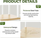Bamworld Corner Plant Stand Indoor 5 Tier white Plant Shelf - Image 5