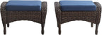 Belord Outdoor Ottomans for Patio Foot Rest by Belord