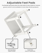 Weatherproof Outdoor Side Table, HDPE Small Outdoor Table - Image 5