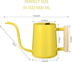 Watering Can Indoor Plants, 35oz Small Stainless Steel Metal Watering Can - Image 3