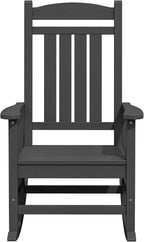 KINGYES Oversized Outdoor Rocking Chair Set of 2, HDPE Patio Rocking Chairs - Image 9