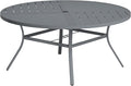 VICLLAX Round Patio Table with Adjustable Umbrella Hole by HOME