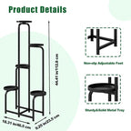 Plant Stand Indoor Outdoor 5 Tier Metal Plant Shelf - Image 4