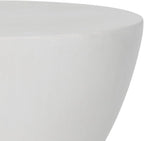 Safavieh Outdoor Collection Athena Modern Concrete Dark Grey Round 17.7-inch - Image 5