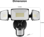 Onforu 100W LED Motion Sensor Outdoor Lights, Dusk to Dawn Flood Light Outdoor - Image 8