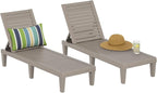 EasyUp Resin Chaise Lounge Chairs by EASYUP