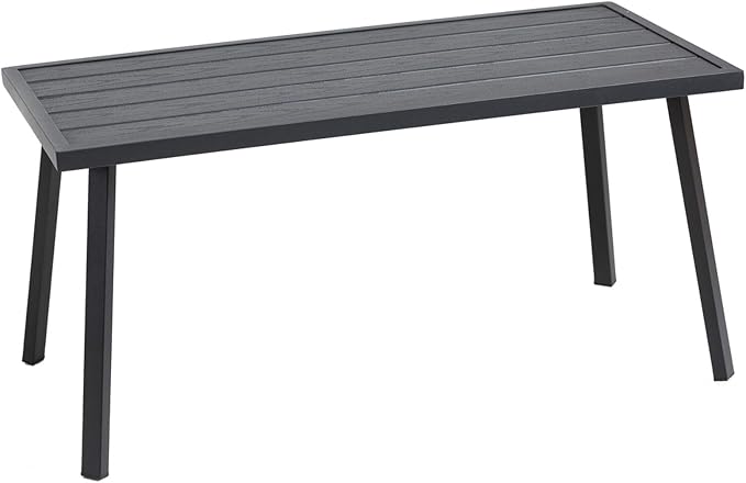 C-Hopetree Small Metal Outdoor Coffee Side Table by C-Hopetree