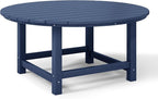 WestinTrends Malibu Low Outdoor HDPE Round Patio Coffee Table - Image 7