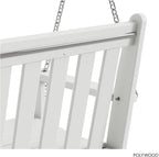 POLYWOOD GNS60WH Vineyard 60" Swing - Image 6