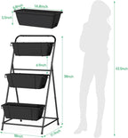 Raised Garden Bed 3 Tier Vertical Garden Planter Elevated Planter Boxes Outdoor - Image 2