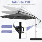 Tangkula 10ft Solar LED Patio Umbrella - Image 5