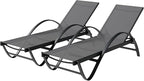 Shintenchi Patio Chaise Lounge Set of 2, Pool Chaise Lounge by Shintenchi