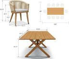 PURPLE LEAF 11 Pieces Outdoor Dining Set - Image 7