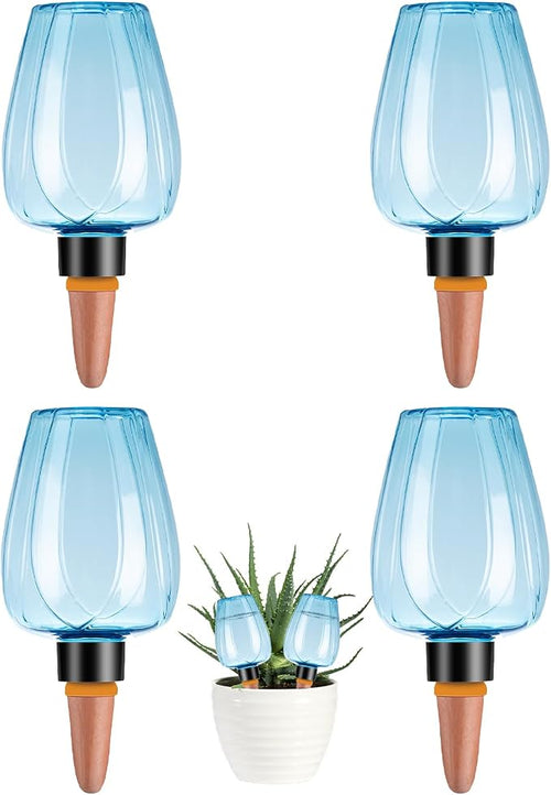 4 Pcs Plant Watering Globes Self Watering Planter Insert Plants Top Fill Water by Unknown