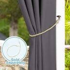 NICETOWN Outdoor Curtain for Patio Waterproof Extra Wide 100", 1 Piece - Image 7