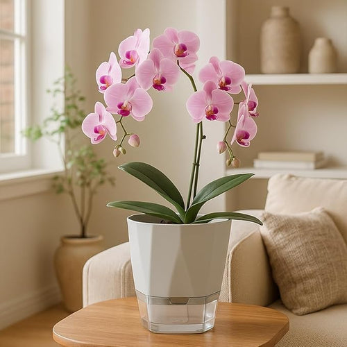 5 Pack Self Watering Pots for Indoor Plants 6.7 Inches Self Watering Planters - Image 2