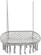Giantex 2-Seat Hammock Chair, Macrame Swing by Giantex
