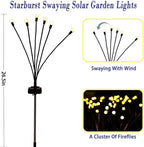 Solar Garden Lights Outdoor, 4 Pack Firefly Swaying Lights, Waterproof Garden - Image 6