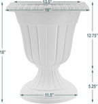 Arcadia Garden Products PL00CW Classic Traditional Plastic Urn Planter - Image 6