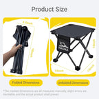 HASIKA Collapsible Stool Foot Rest 2 Pack Folding Stool Portable Outdoor - Image 5