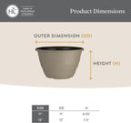 The HC Companies 13 Inch Wrapt Hanging Planters, Lightweight UV-Resistant - Image 5
