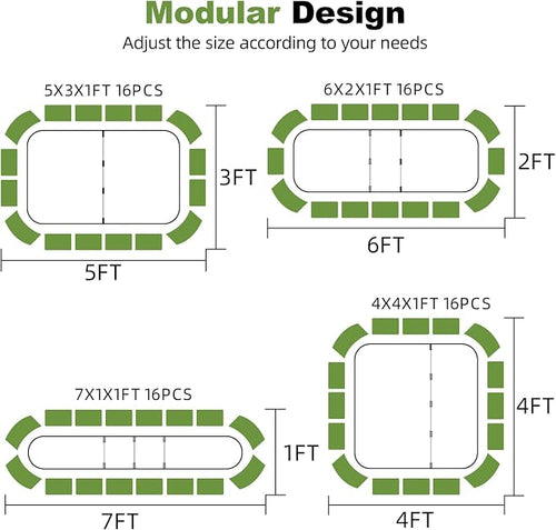 4-in-1 Modular Raised Garden Bed Kit - Image 2