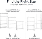 Amazon Basics 3-Shelf Adjustable Heavy Duty Steel Wire Shelving Rack - Image 6