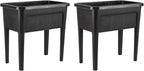 2 Pcs Plastic Raised Garden Beds by ZIWQPIHT