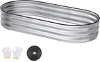 Raised Garden Bed, Oval Metal Planter Box by Patiobay
