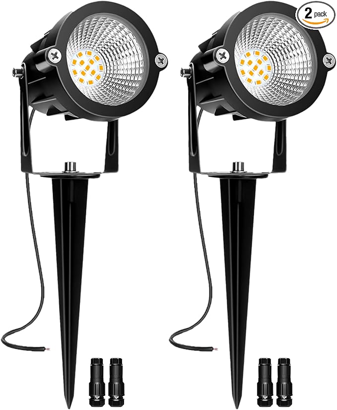 Low Voltage Landscape Lights, 10W 12/24V 2700K Warm White Landscape Lighting by REEGOLD