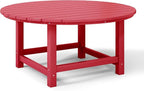 WestinTrends Malibu Low Outdoor HDPE Round Patio Coffee Table - Image 7