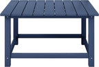 WestinTrends Malibu Low Outdoor HDPE Square Patio Coffee Table - Image 3