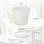BUYMAX Plant Pots Indoor –5 inch Ceramic Flower Pot - Image 5