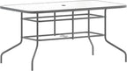 Flash Furniture Tory 31.5" x 55" Rectangular Tempered Glass Metal Table by FlashFurniture