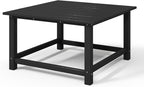 WestinTrends Malibu Low Outdoor HDPE Square Patio Coffee Table - Image 9
