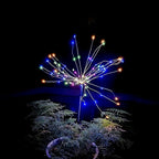 FOOING 4 Pcs Solar Garden Lights Solar Firework Lights Waterproof, 120 LED - Image 2