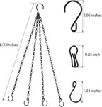 Heybe Hanging Baskets Chains 23 Inches 4 Leads Hanging Chains Flower Pot Hanger - Image 2