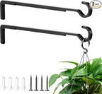 14 Inch 2 Pack Heavy Duty Outdoor Plant Hangers by saffruff