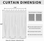 Easy-Going Outdoor Patio Curtains Detachable Tab Top Windproof Weatherproof - Image 6