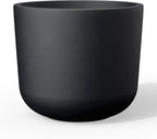 Kante Round Concrete Planter, 13.2 Inch Dia Classic Style Large Plant Pot by Kante