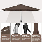 Tempera Patio Market Outdoor Table Umbrella - Image 4