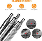 Aieve Extendable Plant Stakes, 13in to 49in Stainless Steel Telescoping - Image 4